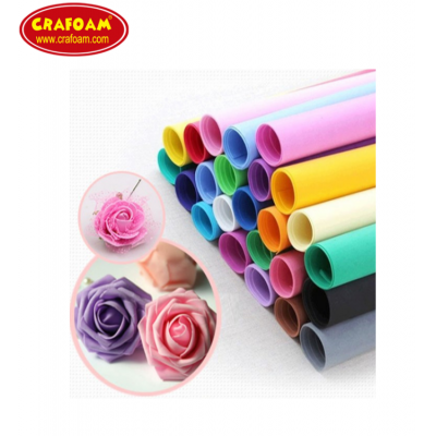 wholesale manufacturer price craft EVA foam rubber sheets roll material for handicraft /packing/ flower making